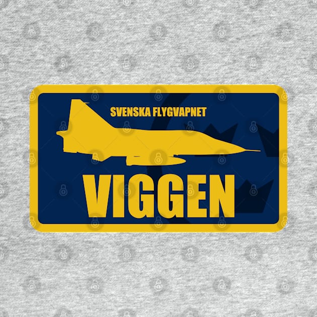 Swedish Air Force Viggen Patch by TCP